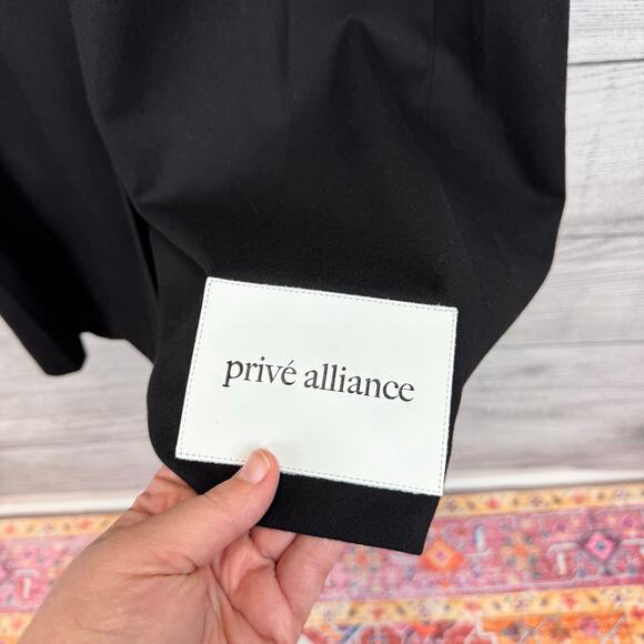 Privé Alliance Women's Black Wool Blend Longline Coat Size XS - Picture 8 of 11
